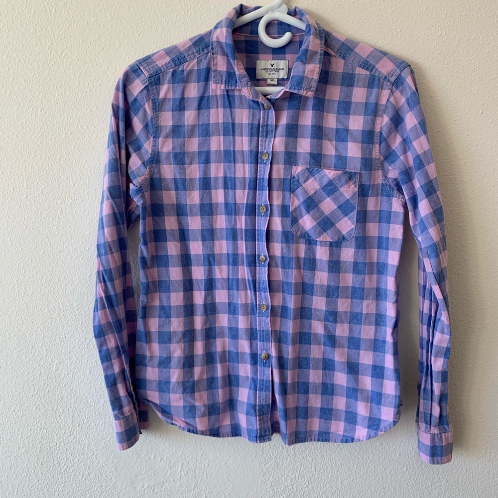 American eagle plaid shirt